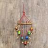Handcrafted Wall/Door/Window Hanging Decorative Showpiece - 54 Cm (Brass, Paper Mache, Multicolor)