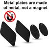 Great 1 Universal Metal Plates with 3M Adhesive for All Magnetic Car Mounts, Cell Phone, Tablet Holder, Cradle-Less, Air Vent Mount, 6 Rectangular, 6