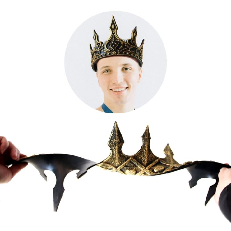 Королевские Средневековые Королевские Короны Регулируемый Ремешок Короны Диадемы Ободок Для Волос Корона Для Особого Случая и Культурного Мероприятия
