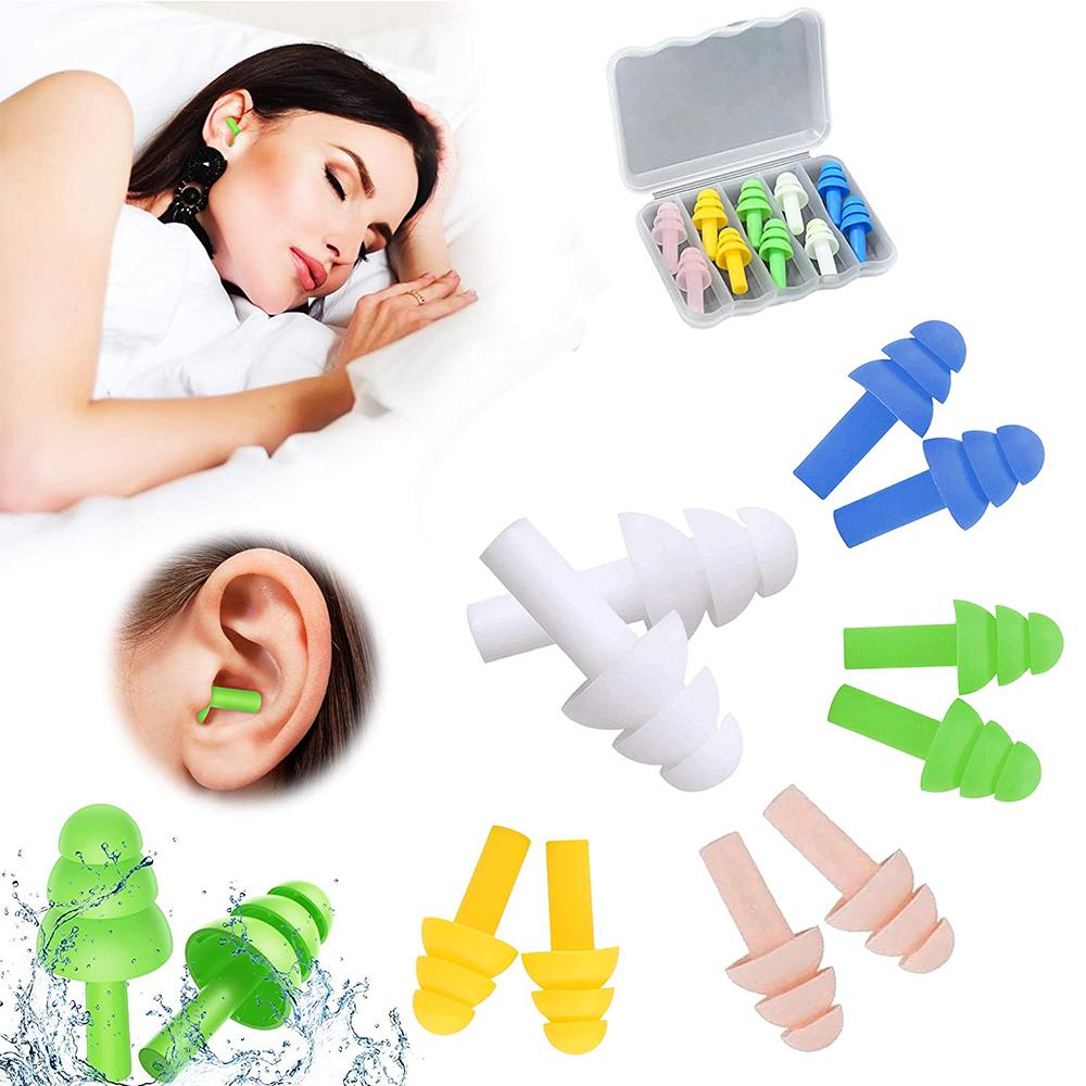 Protective For Sleep Comfort Washable Ear Plugs Silicone Earplugs Sleep Ear Plugs Waterproof Noise
