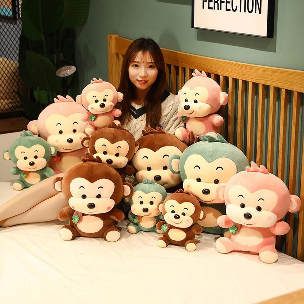 Decoration Stuffed Animals Soft Toy Plush Doll Monkey Plush Toy Scarf Monkey Plush Toy Stuffed Toy