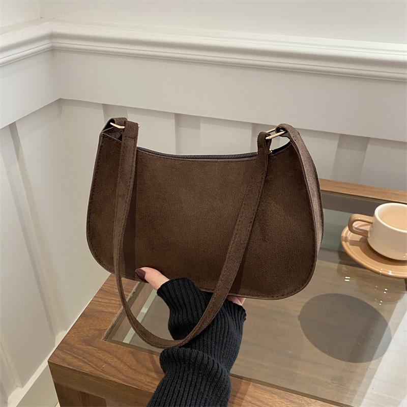 Yogodlns Модная Текстурная Красная Сумка Женская Новая Замшевая Сумка На Одно Плечо Маленькая Однотонная Сумка Хобо На Молнии Подмышками