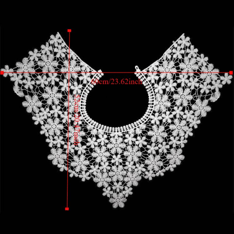 Кружевная ткань Кружевной вырез Элегантный фальшивый вырез Воротник Креативный вырез с прорезями Фотография