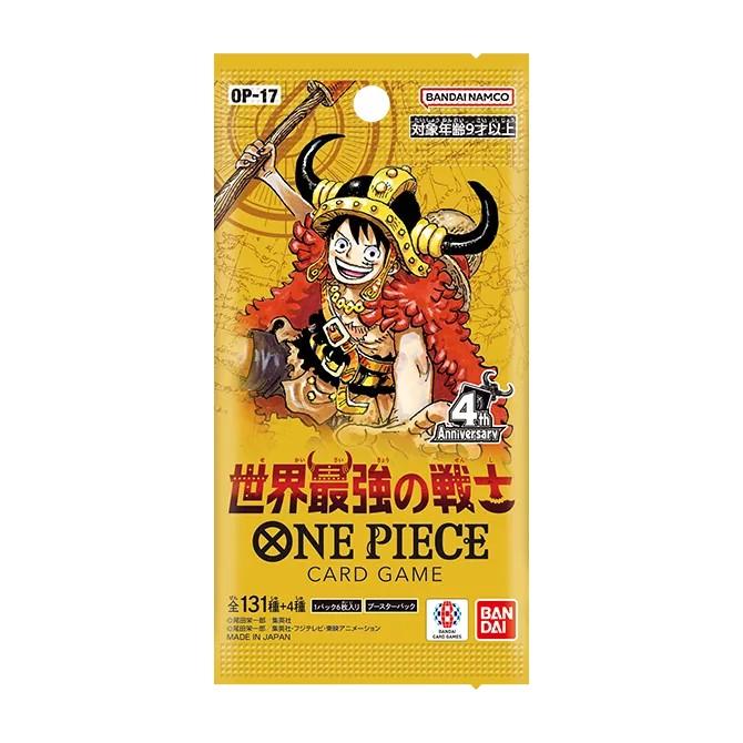 Unopened BOX ONE PIECE Card Game Booster Pack Worlds Strongest Warrior OP-17 1 24 packs included No bonus