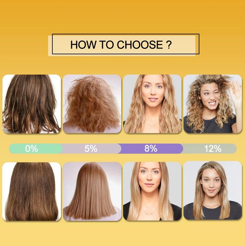 PURC 1000 мл Кератиновое средство для выпрямления и разглаживания волос для вьющихся пушистых волос, восстанавливающее средство для поврежденных волос