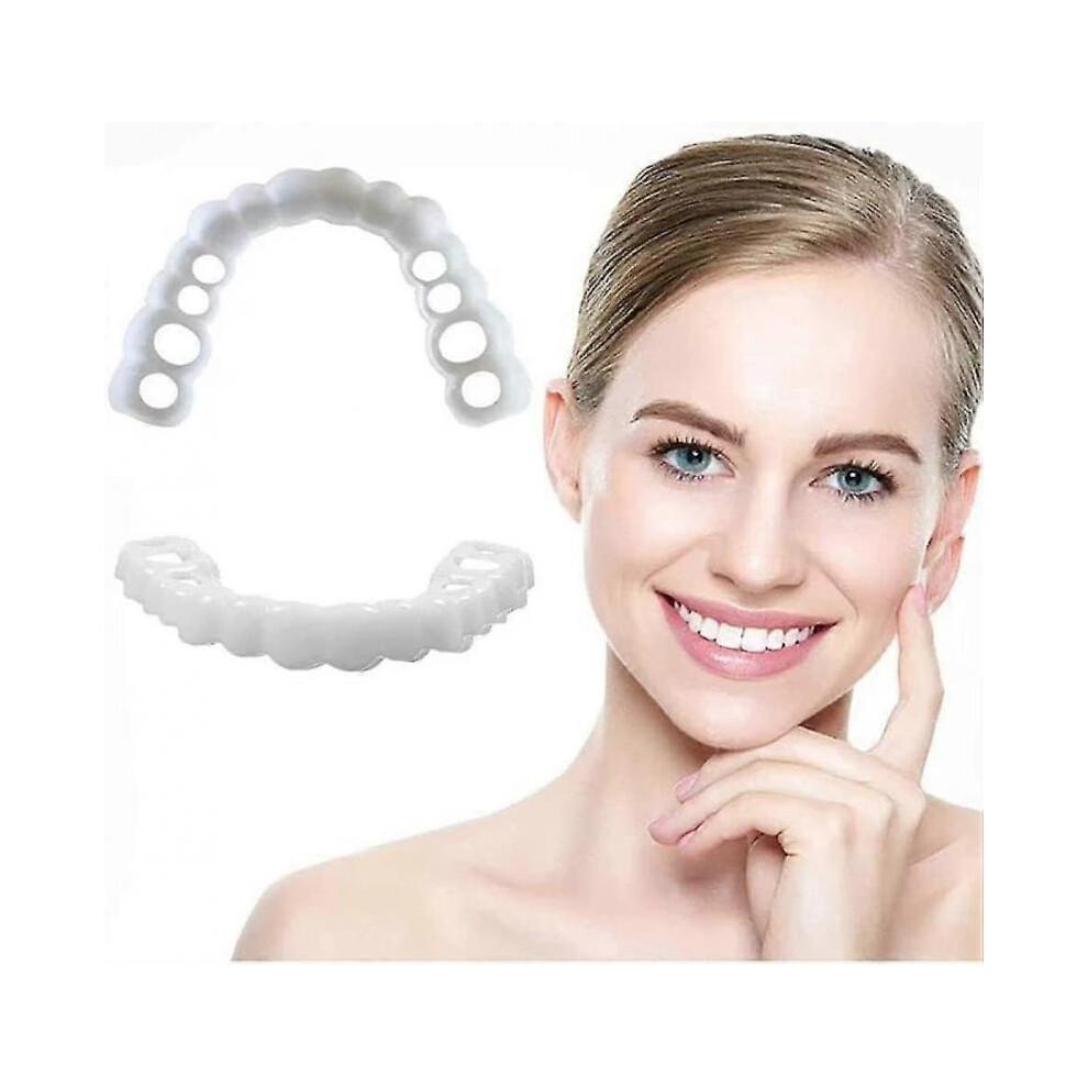 Snap On Teeth Veneers,perfect Teeth Temporary Replacement Fake Veneers Kit Cover The Imperfect