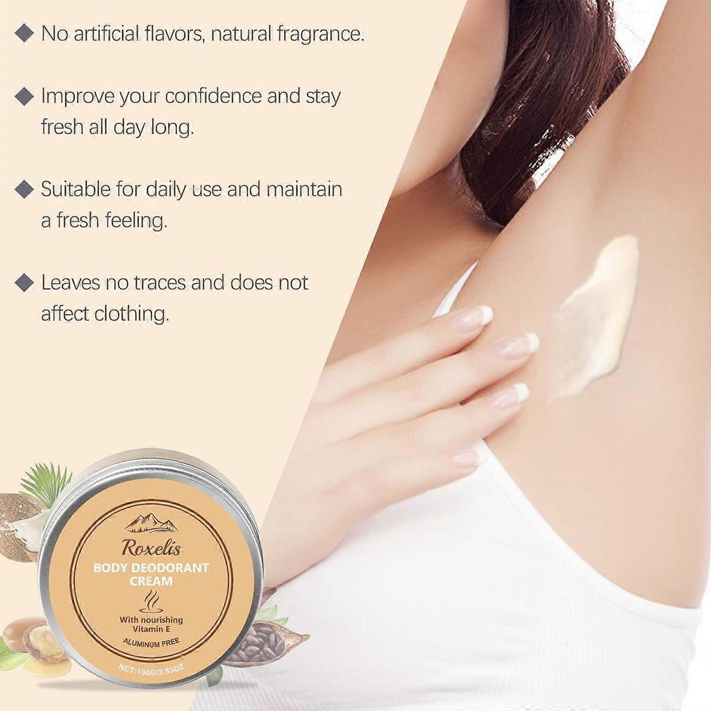 Body Care Cream, Gentle Nourishing Moisturizer, Odor & Fragrance Control ,100g