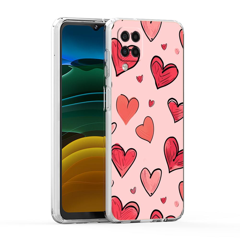 Красочный чехол-сердечко для телефона Samsung Galaxy A13 A33 A35 A55 A73 A53 A23 A51 A71 A21S A31 A41 A05s A03S A15 A25 5G