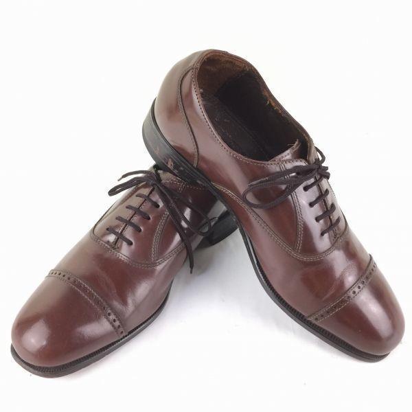 FLORSHEIM Деловые туфли с носком-капля Коричневые размер 7D 24.5-25.0 Мужские(ИСПОЛЬЗОВАЛ)