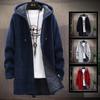 2024 New Autumn Winter Cashmere Men's Cardigan Trench Sweaters Outer Sweater Knitted Sweater Coat Jacket Men Windbreaker
