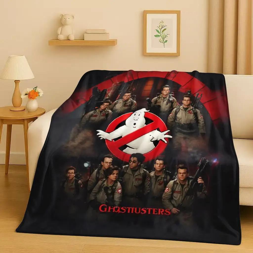 HD Horror Movie G-Ghostbusters Cartoon Flannel Blanket,Ultra Soft Warm Plush Throw for Home Bedroom Bed Sofa Cover Office Kids