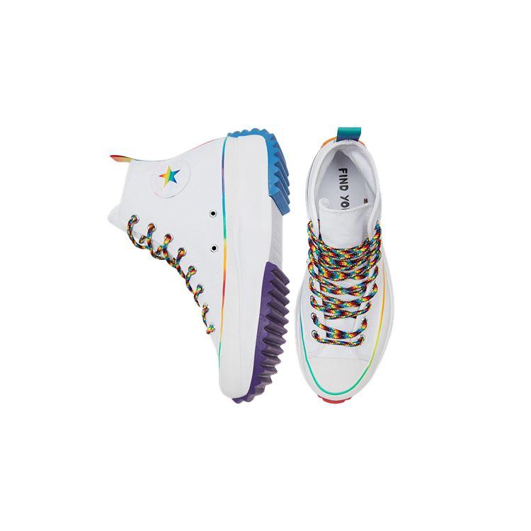 Converse Run Star Hike High Pride Unisex Sneakers White Multi Optical-White 170824C