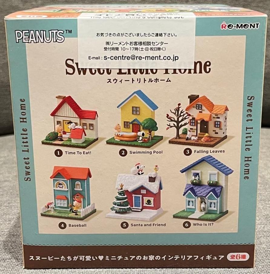 Re-ment Snoopy Сладкий Маленький Дом 1 Коробка Полный Набор 6 ЯПОНИЯ