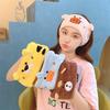 Cartoon Beerus Coral Fleece Hair Band, Anti-slip Washbasin and Face Wash Women's Hair Band, Embroidered Headband