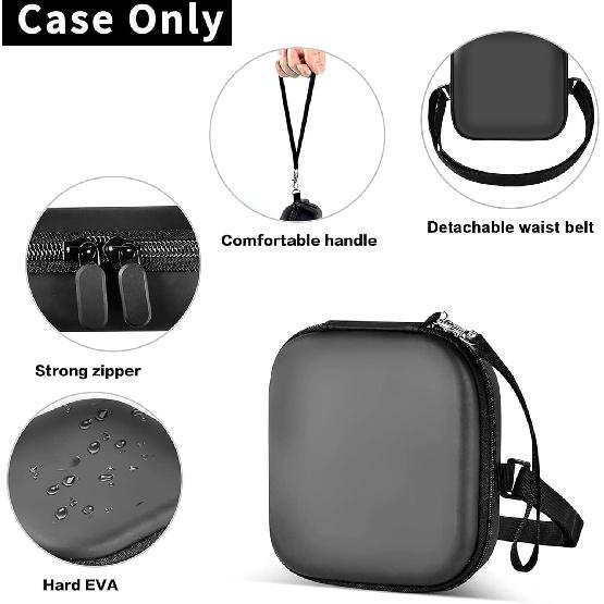 Portable CD Player Case | Travel Carrying Holder Storage | for Walkman Black