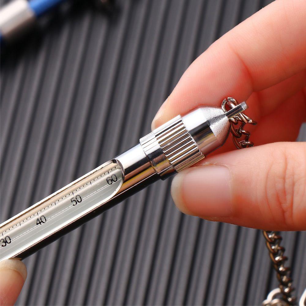 Новый термометр для рыбалки с карабином, температура воды в ручье, нержавеющая сталь для рыбалки нахлыстом