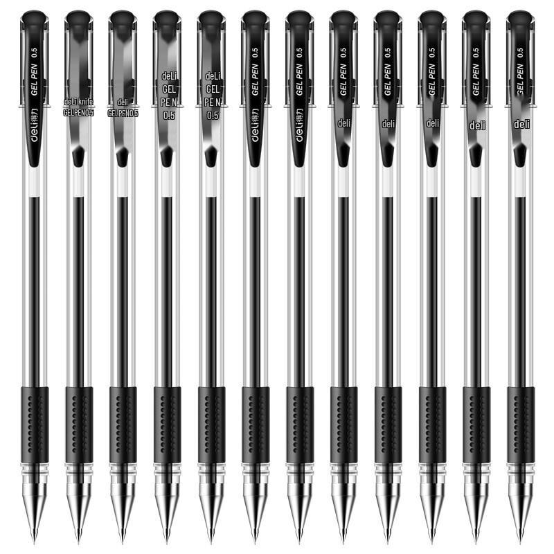Deli 6600ES 0.5mm Black Gel Pen