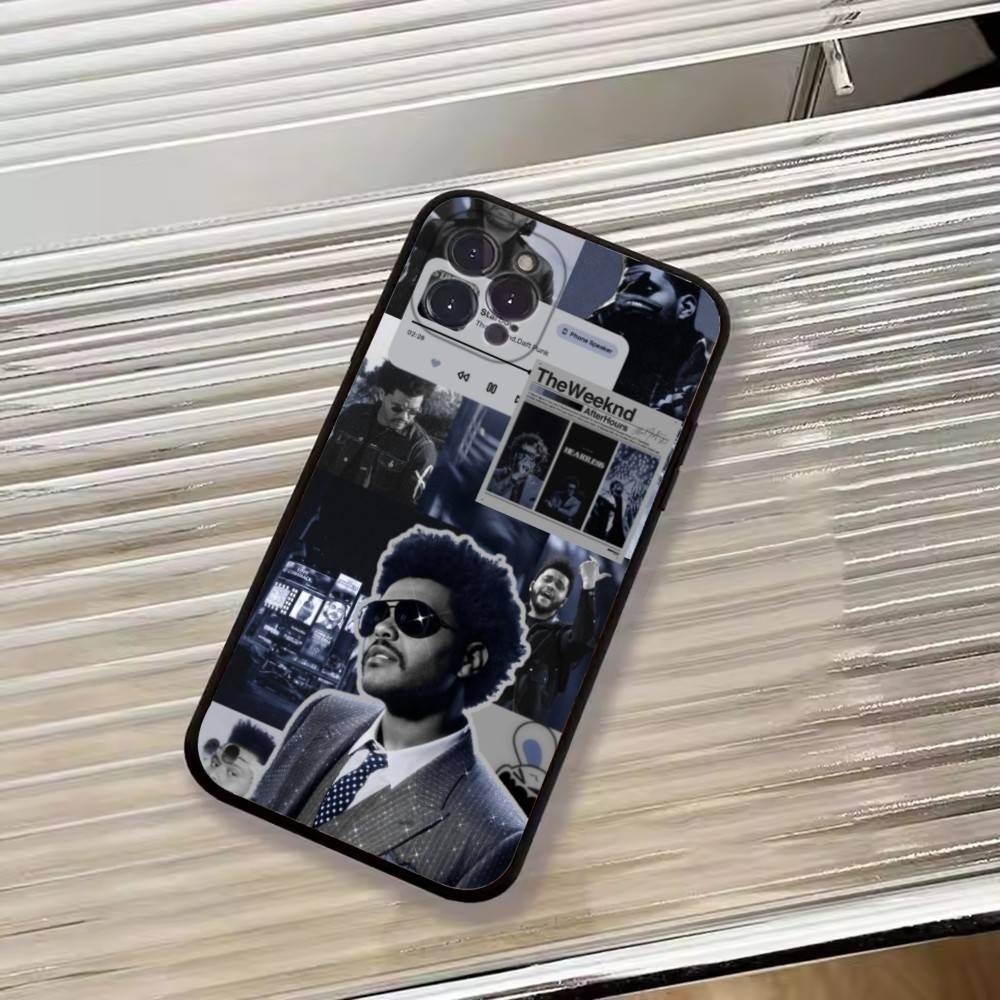 Чехол для телефона T-THE Weekend Singer для iPhone 17,16,15,14,13,12,11 Plus,Pro Max,XS, Мягкий силиконовый черный чехол
