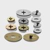 Leather Bag Hardware Repair Kit with Oval Twist Lock In Gold, Silver, Black, and Green Bronze Finishes