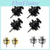 Round Flat Locks Strap Guitar Head Heavy Metal Button Security Straplock 24pcs