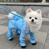 Full-coverage Dog Raincoat Transparent Hood Pet Rain Jacket Cat Rainproof Pet Clothes  Outdoor Use
