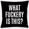 Black and White English Sentence Series Printed Square Home Decor Pillow Cover Car Sofa Cushion