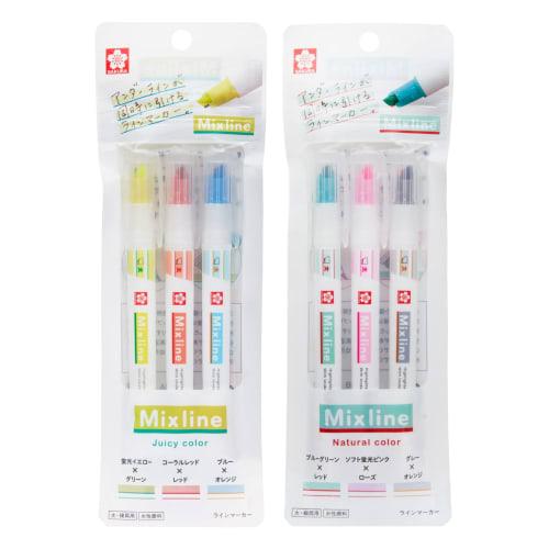 Sakura Crepas Highlighter Mixline Mixline 6 Color Set VUK-T6