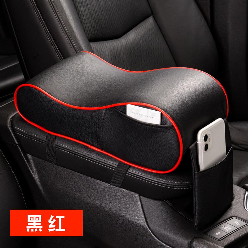 Leather Car Central Armrest Pad Universal Heightening Hand Arm Support Memory Foam Center Console Box Auto Armrest Cushion