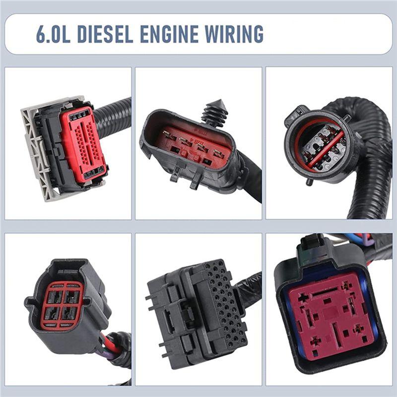A84X-Для Ford Super Duty 6.0L 2005-2007 Дизельный двигатель Жгут проводов 5C3Z-12B637-BA 5C3Z12B637BA