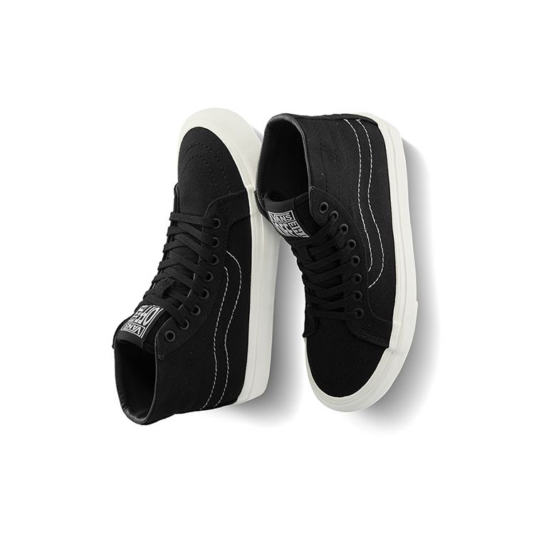 Vans Sk8 Canvas Амортизирующие Прочные Легкие Дышащие Высокие Кеды Женские Кроссовки Черные VN0A4UWN4VO