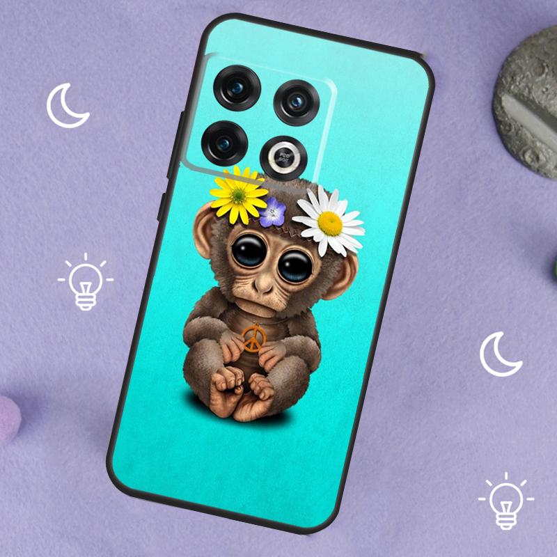 Обезьяна Горилла Обезьяна Ребенок Для OnePlus Nord 5 CE 2 3 4 Lite N20 N30 Чехол Для OnePlus 15 13 12 11 10 13T 10T 10R 12R 13R