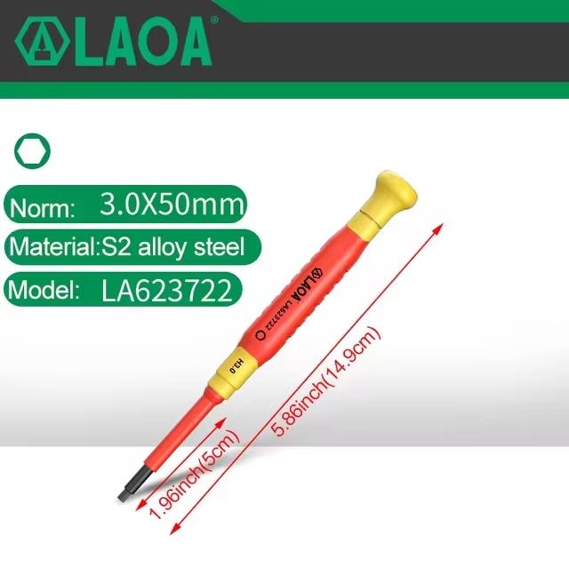 LAOA Изолированная прецизионная отвертка крестовая маленькая отвертка для снятия очков часов сотового телефона ноутбука