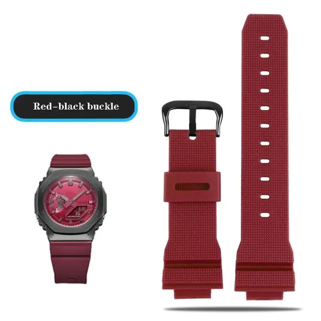 Ремешки для часов Casio G-Shock GM-2100 GM-S2100 GA-2100 GM-5600/GA5600 силиконовые мужские спортивные водонепроницаемые аксессуары для часов ремешок