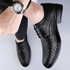 Men Shoes Genuine Leather Male Comfortable Oxfords Shoe All-match Hollow Out Men Casual Shoes Fashion Classic Men Shoes Wedding