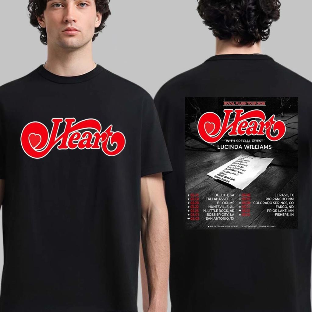 Heart Announce Winter 2026 Us Tour Tshirt