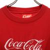 Coke 90s Made In USA Old Short Sleeve T-shirt L Red Single Stitch Men's Used