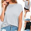 Open Back Workout Tops For Women Relaxed And Loose Fitting Fit Solid Color Ruched Raglan Short Sleeve T-Shirts