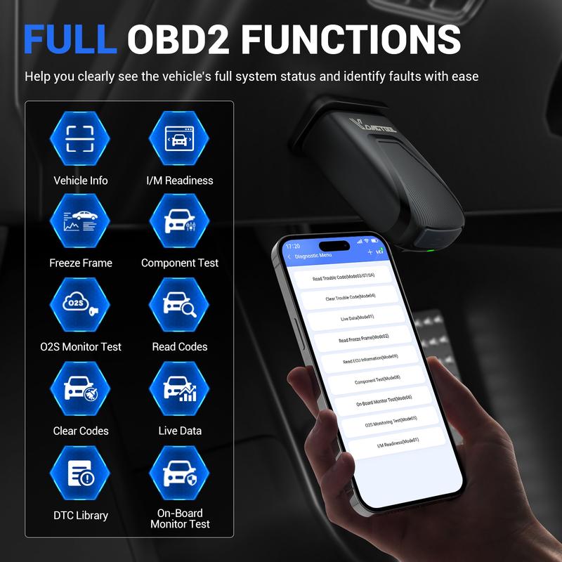 VDIAGTOOL D502 for Ford Car Diagnostic Tool Bidirectional OBD2 Scanner For FORD ECU Coding J2534 Programming Tool Free Update