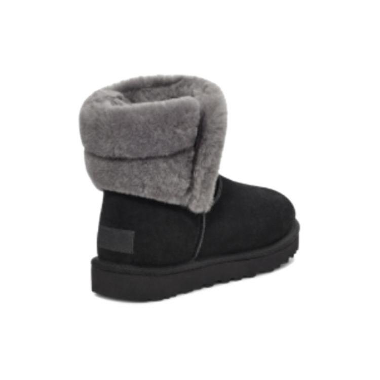 UGG Saniya Мини Классические ботинки из замши 'Черный' Женские 1153512-BLK