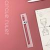 2в1 компас цветной многофункциональный инструмент для рисования кругов DIY инструмент для геометрического рисования линейка компаса для школы, офиса и дома