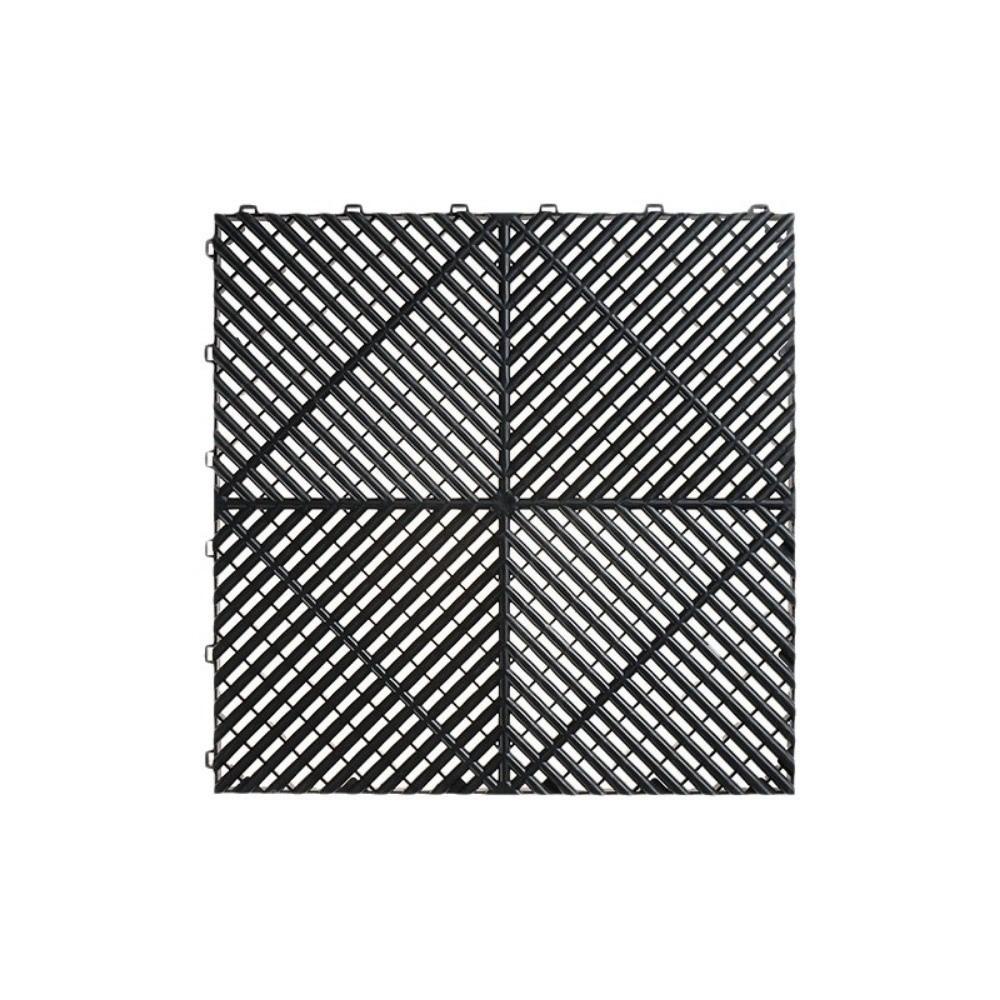Плитка для пола и гаража 400x400x18 мм, Пластиковый дренажный коврик, Портативные плиты для гаража, Для парковки автомобиля, Мастерской
