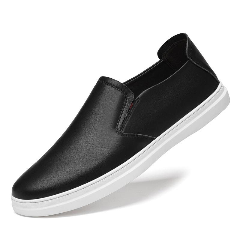 Италия Мужская повседневная обувь Летние лоферы из натуральной кожи Офисная обувь для мужчин Мокасины для вождения Удобная обувь без застежек белого цвета