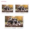 2D Autumn Forest Cute Puppy Photography Background Cloth for Studio