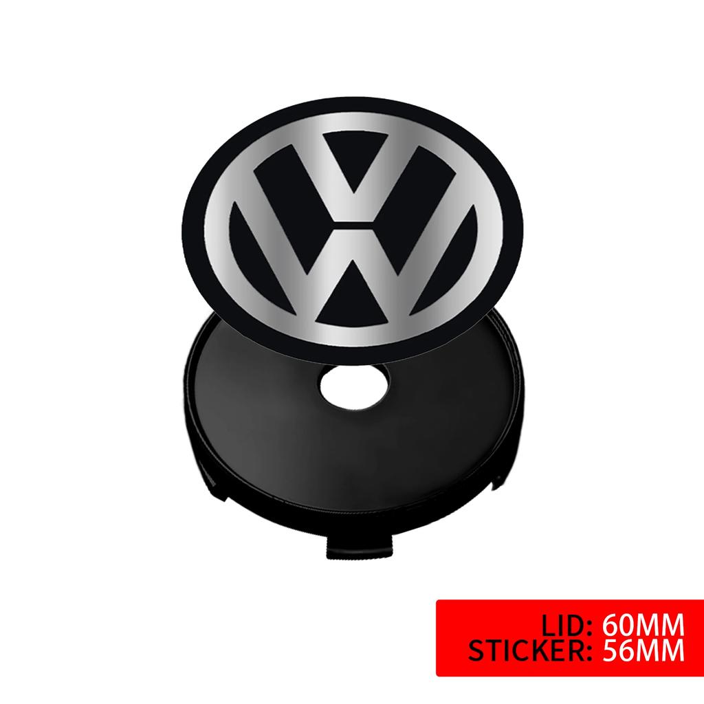 IMNOV1 VW GTI GOLF 2026 Hot For VW VOLKSWAGEN 4PCS 60MM/ 63MM/68 MM Car Wheel Center Hub Caps Tire Rim Covers Auto Accessories For Volk