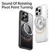 KEYSION N52 Magnetic 360° Ring Case for MagSafe for iPhone 13 14 15 Pro Max Matte Transparent Shockproof Phone Cover