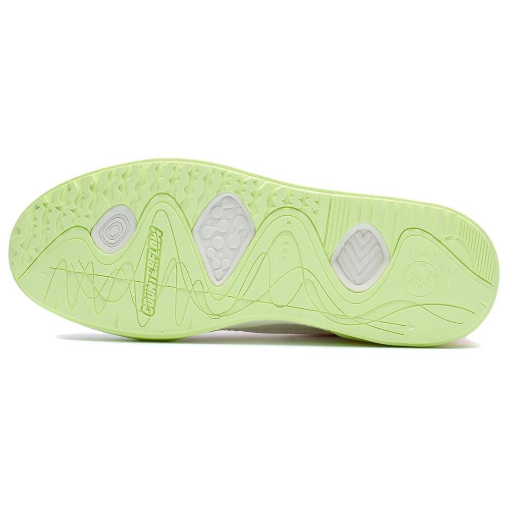 Li Ning CF Flash Star Fabric Synthetic Leather Wear Resistant Breathable Low Top Skate Shoes Fluorescent Pink Men Skate Shoes AGCR289-5