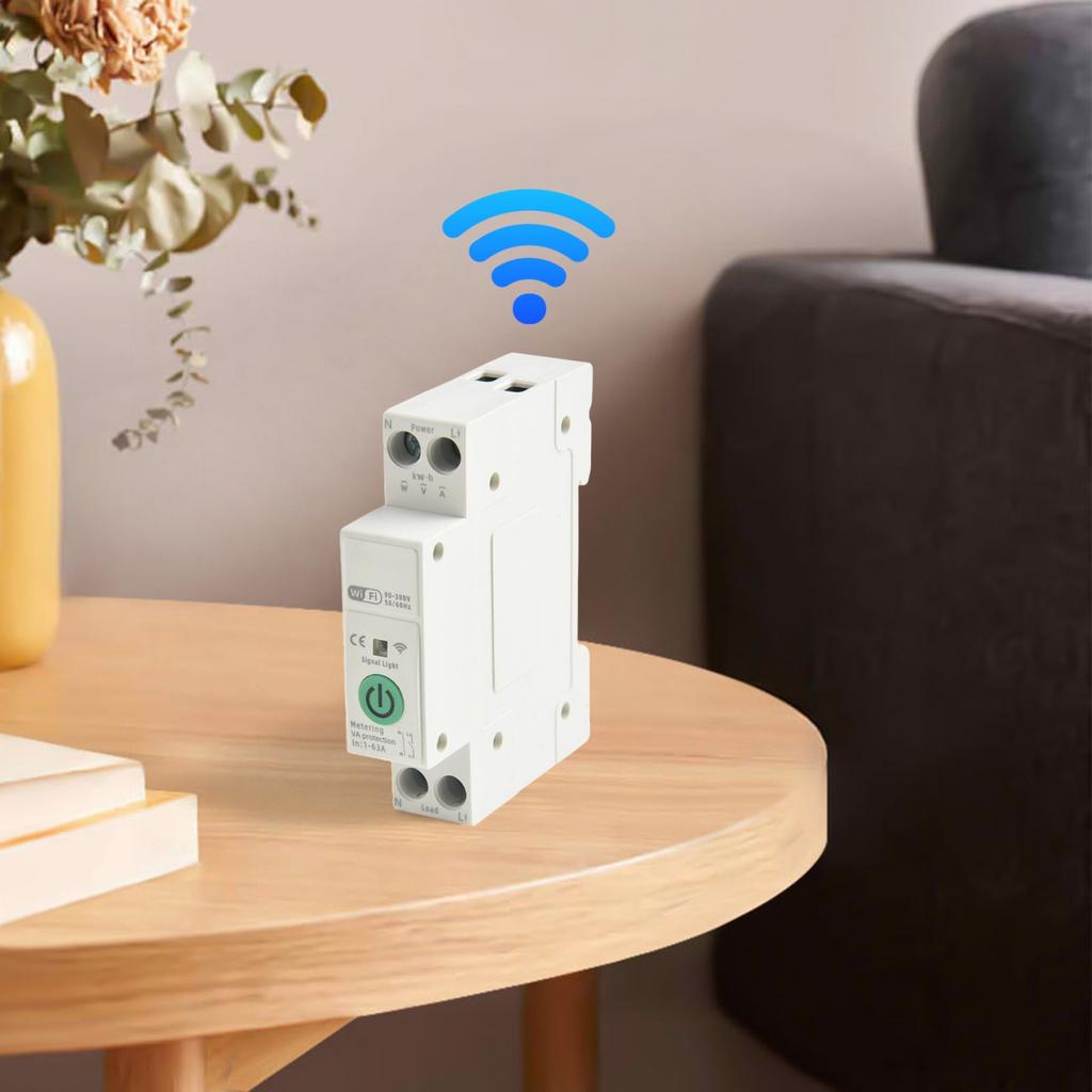 Многофункциональный WIFI Smart Switch с измерением 1P+N