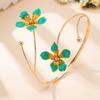 Adjustable Opening Arm Bracelet Floral Arm Ring Arm Cuff Bracelet  for Parties & Special Occasions