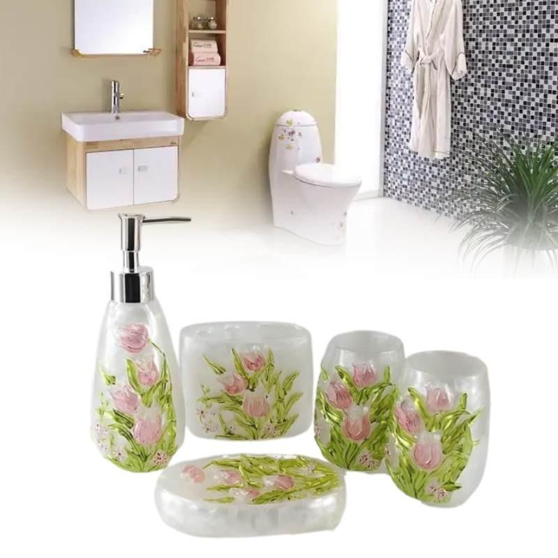 Patterned Flower Bathroom Lotion Storage Bottle Hand Sanitizer Bottles Gift