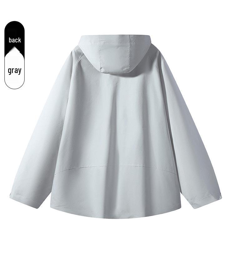 Men's High-End Color Block Windbreaker - New Spring/Autumn Trendy, Loose, Casual, Waterproof Jacket.